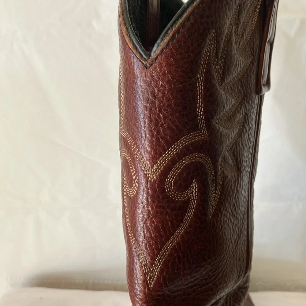 Dingo Men’s Deep Brown 8.5D (D105981) Leather Upper PointedToe Western Boot GUC